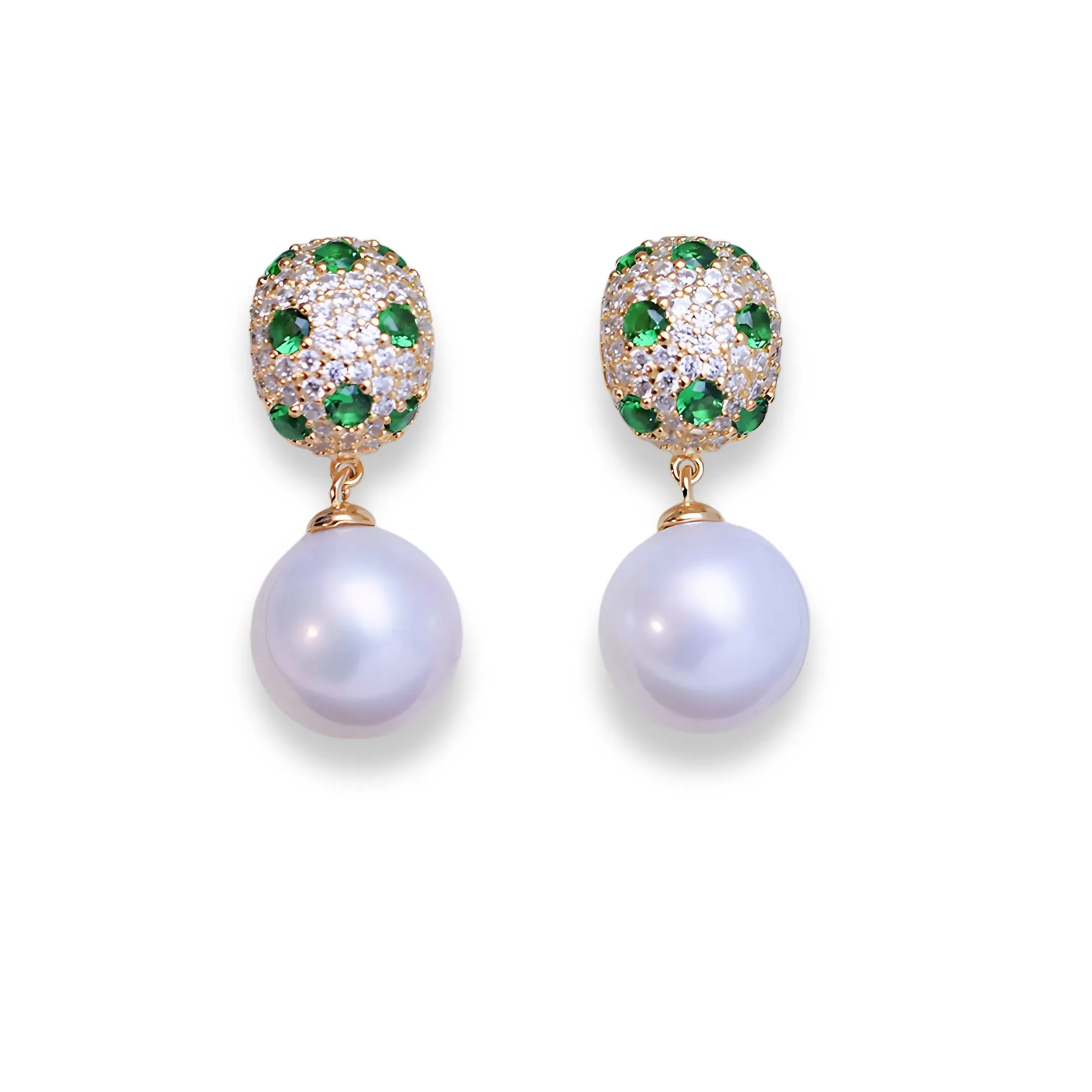 11-12mm Freshwater Pearl Floral & Aveline Earrings