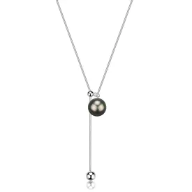 11-12mm Tahitian Pearl Clavicle Chain Necklace