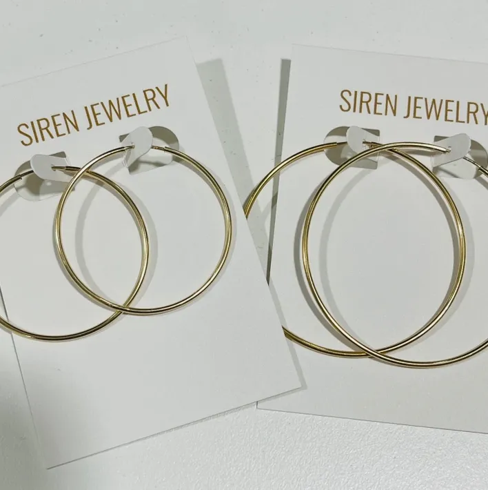 14k Gold Endless Hoop Earrings