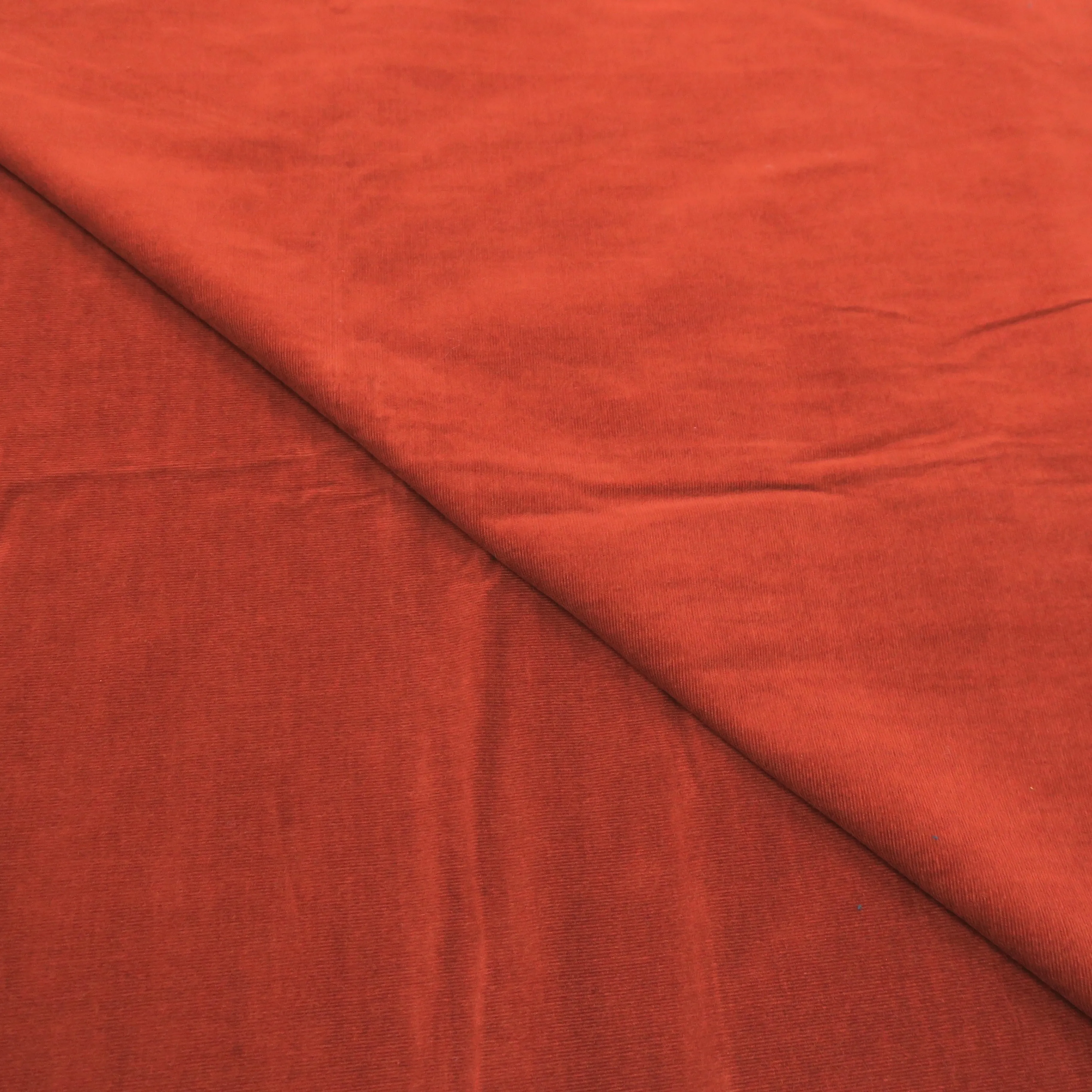 2.60 YDS Cumin Orange Solid Cotton Loro Piana Fabric