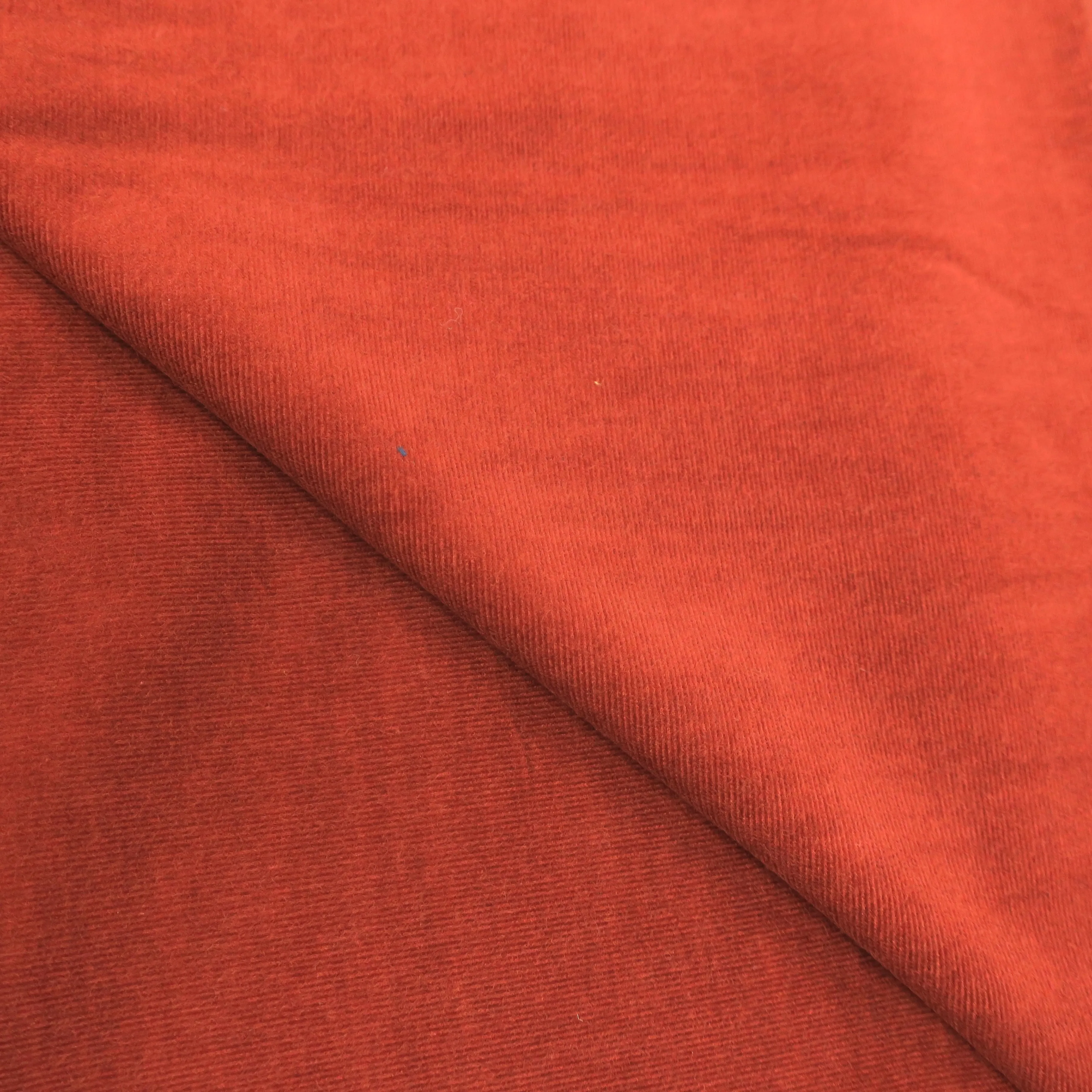 2.60 YDS Cumin Orange Solid Cotton Loro Piana Fabric