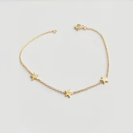 3 Star Bracelet (Gold)