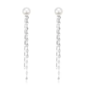 6-7mm Freshwater Pearl & Tassel Earrings