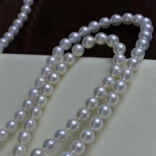 6.5-7.5mm White Freshwater Pearl Necklace