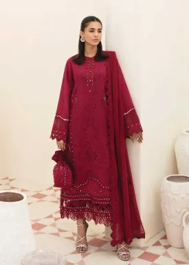 ACL-08-R - Claret - Readymade - Chickenkari Lawn Collection by Afrozeh 2023