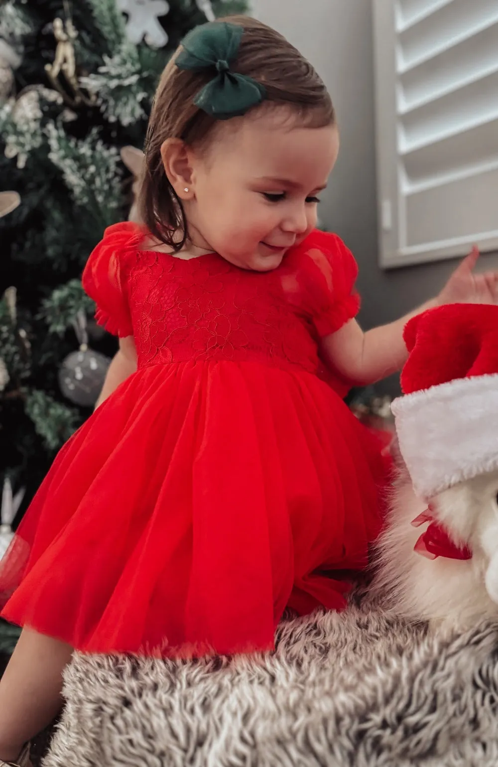 Annabella Red Girls Christmas Dress