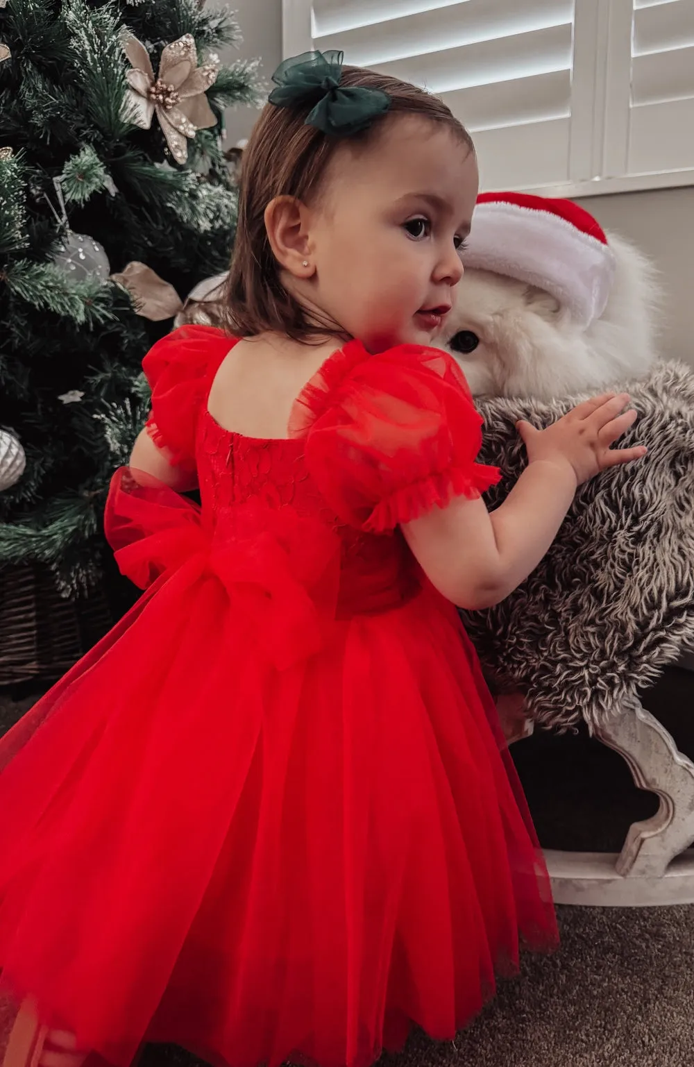 Annabella Red Girls Christmas Dress