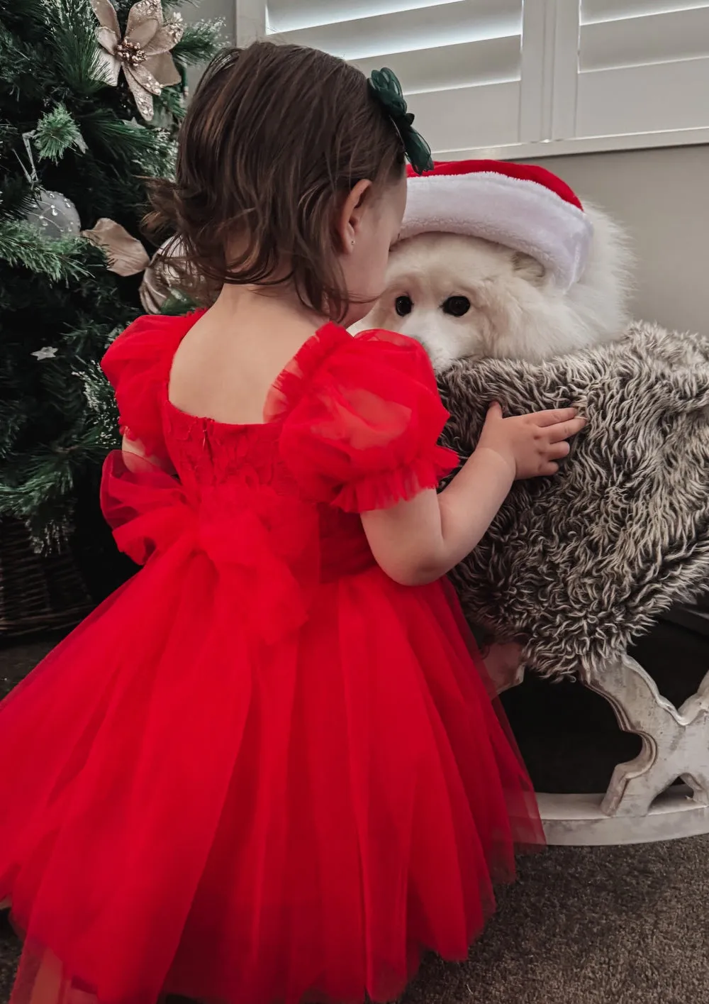 Annabella Red Girls Christmas Dress