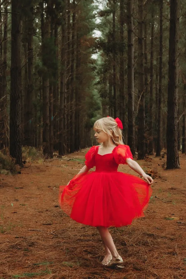 Annabella Red Girls Christmas Dress