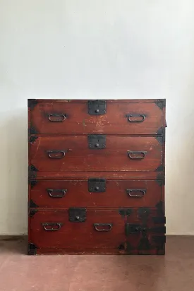 Antique Two-Part Japanese Tansu