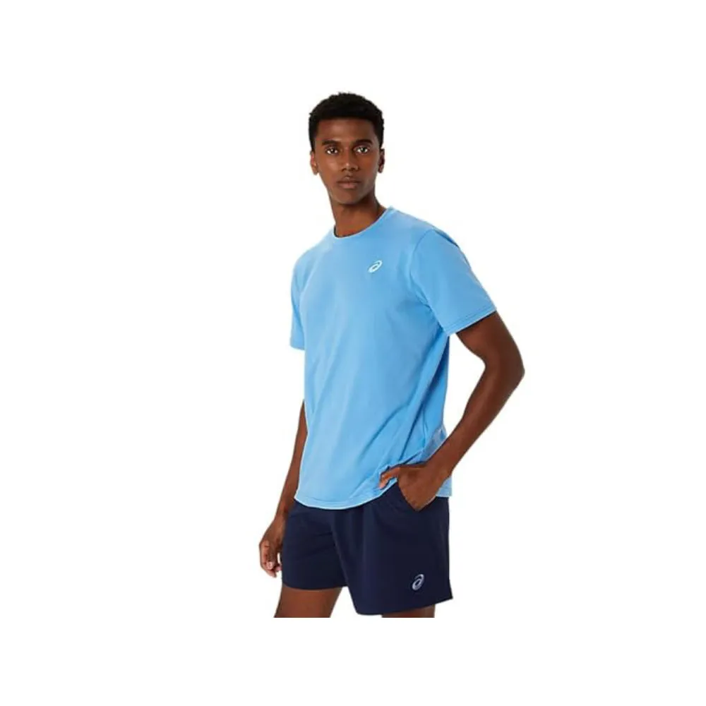 ASICS Men's Spiral Embroidery Short Sleeve Top (Waterscape)