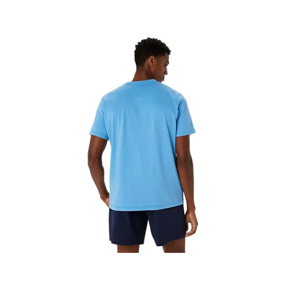 ASICS Men's Spiral Embroidery Short Sleeve Top (Waterscape)