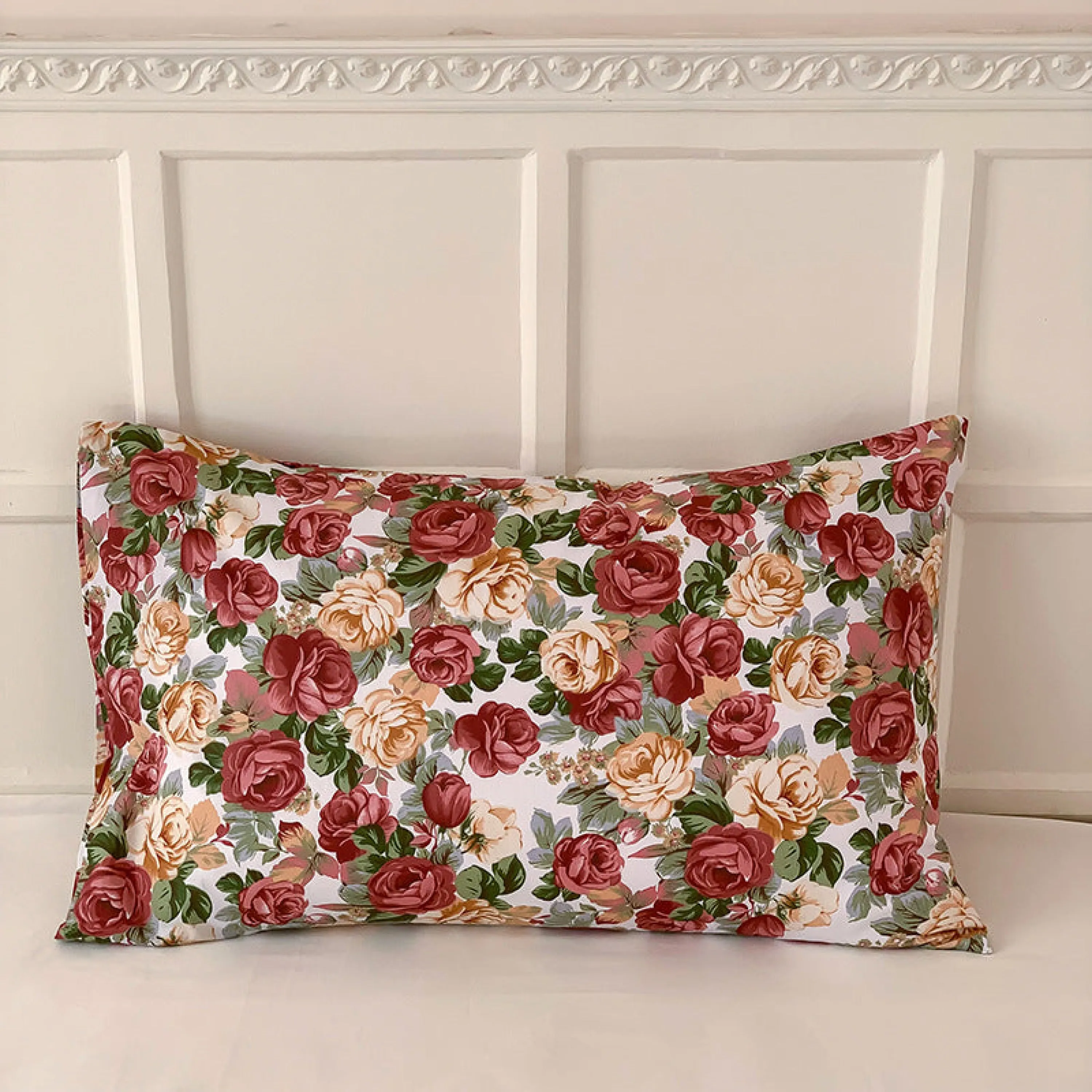 Assorted Cool Tone Floral & Patterned Pillowcases