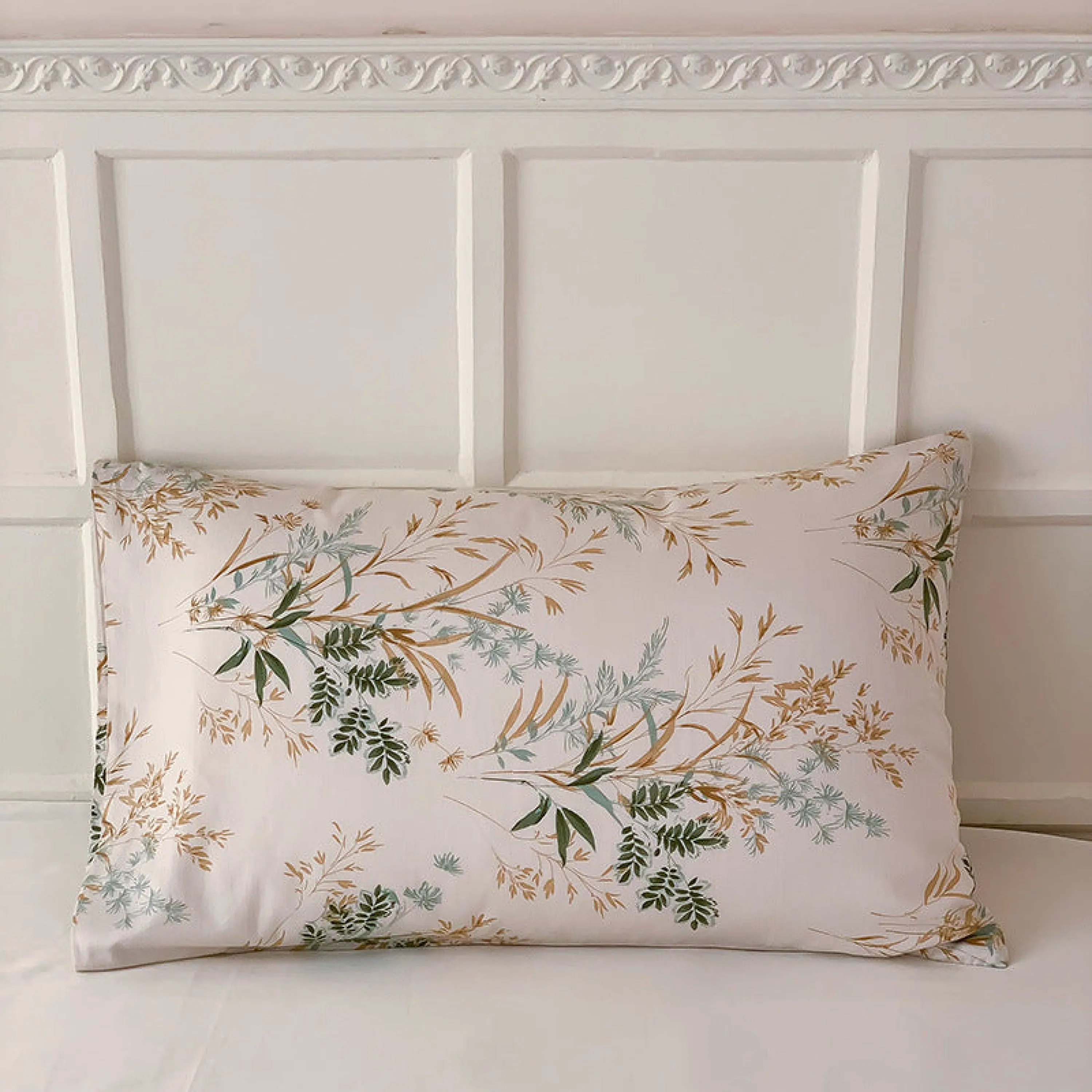 Assorted Cool Tone Floral & Patterned Pillowcases