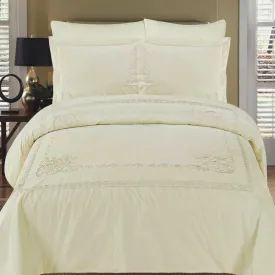 Athena Embroidered Cotton Duvet Cover Sets