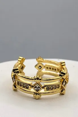 Athena Triple Band Cubic Ring