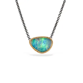 Australian Opal Contrast Necklace