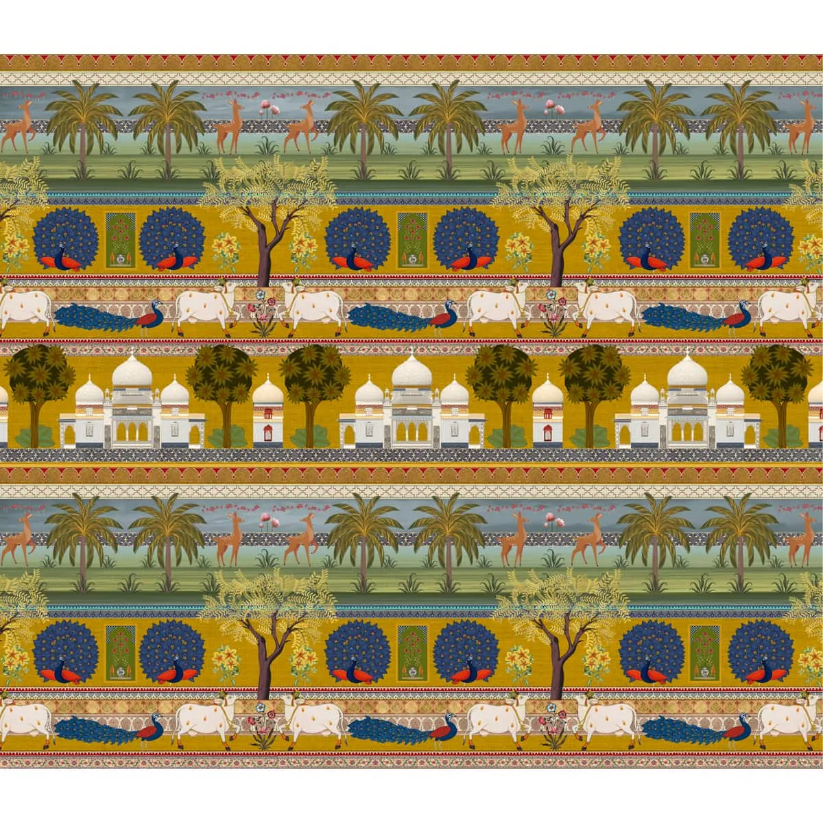 Bageecha Indian Garden Wallpaper Customised