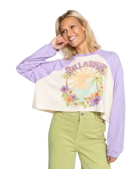 Beach Boyfriend Baseball T-Shirt in Lilac Breeze