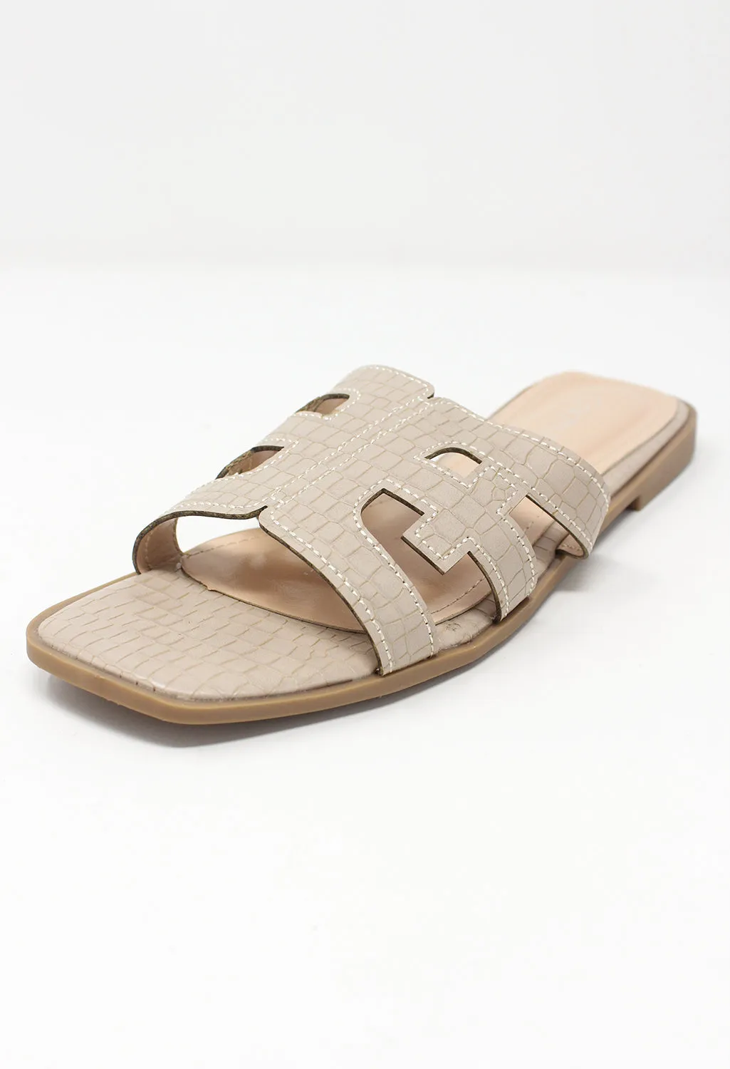 Beige Flat Slide