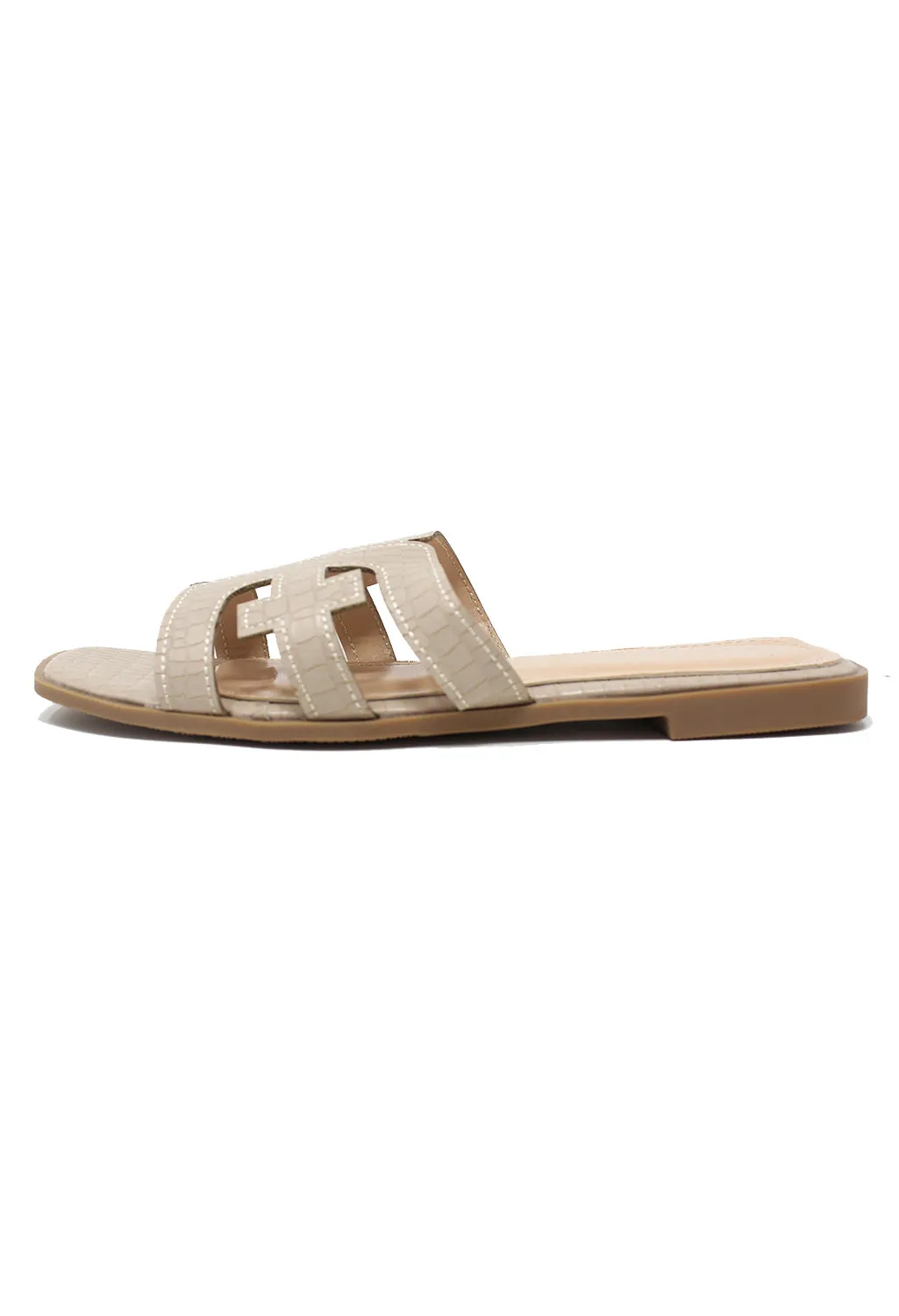 Beige Flat Slide