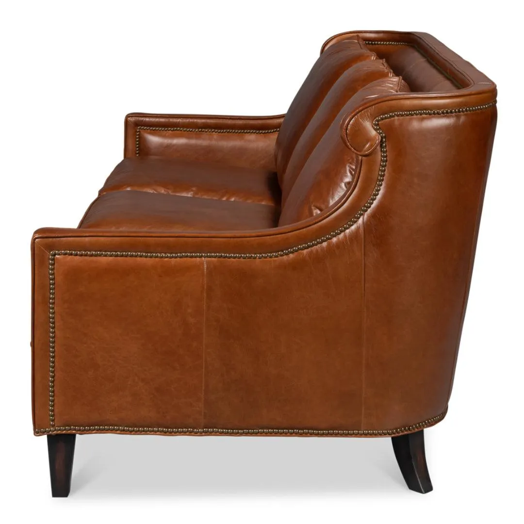 Brown Distilled Leather Sofa