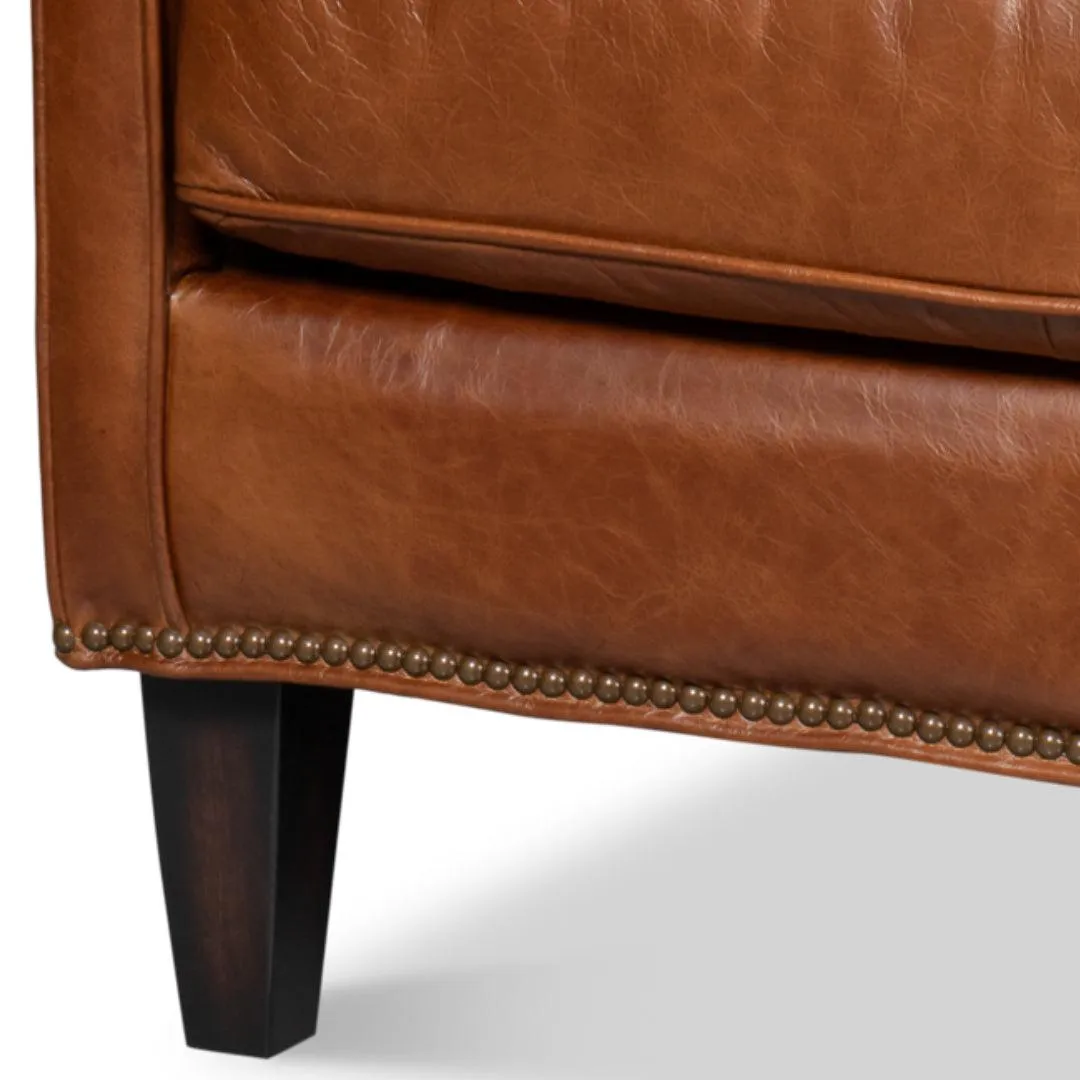 Brown Distilled Leather Sofa