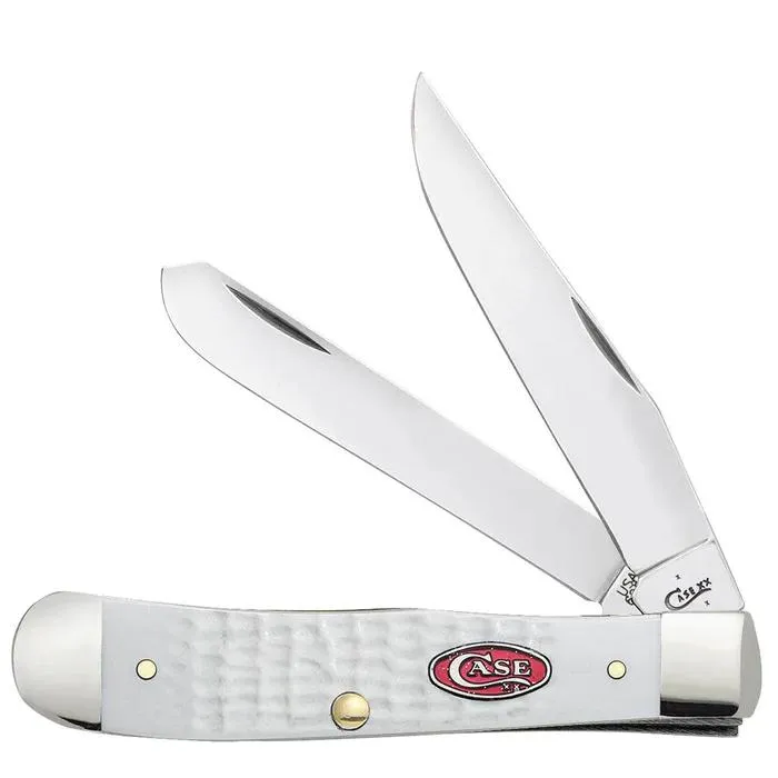 Case 60182 SparXX Standard Jig White Synthetic Trapper Knife