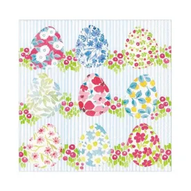 Caspari Floral Easter Eggs Paper Luncheon Napkins - 20 Pack