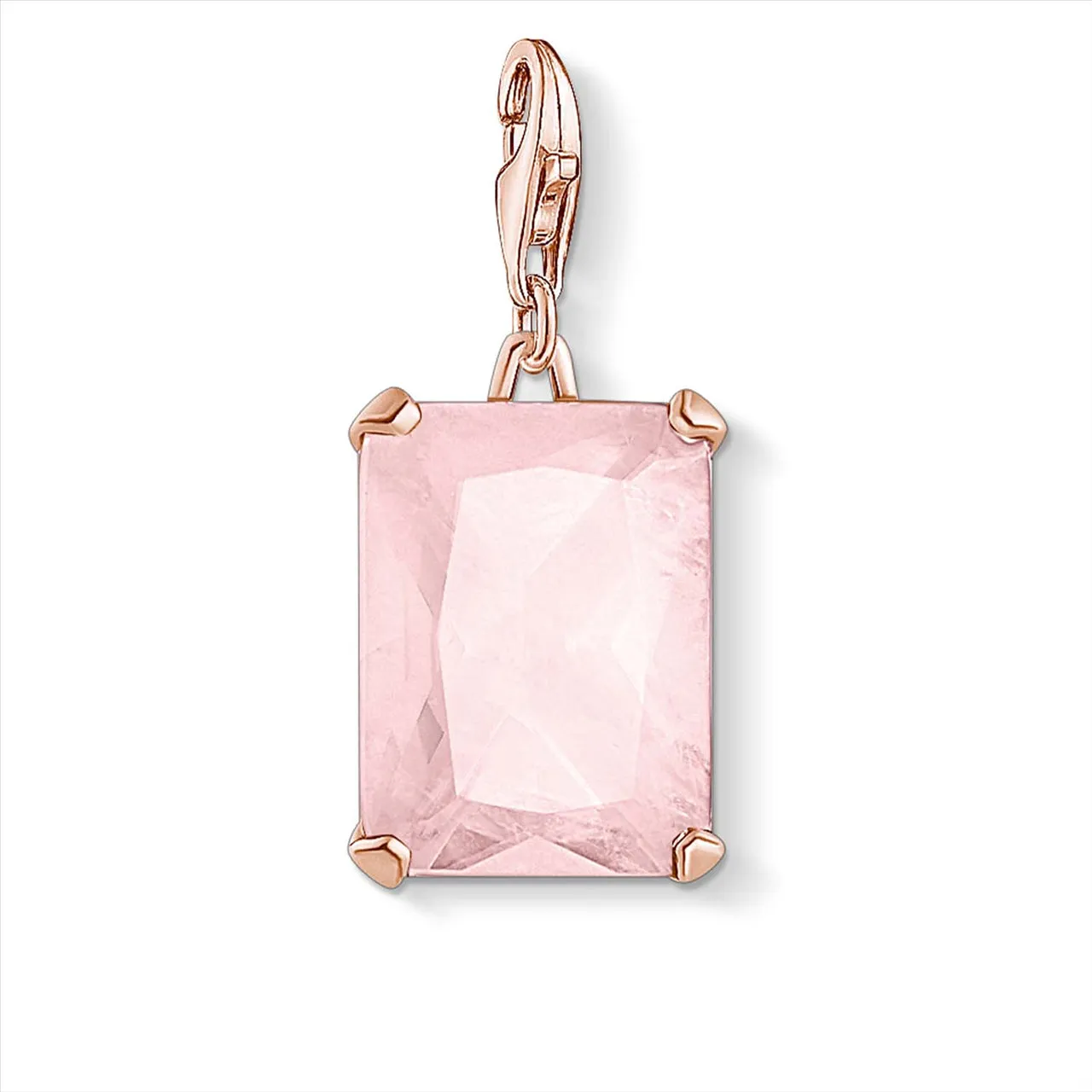 CHARM CLUB LARGE PINK STONE PENDANT