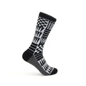 Coast Salish Pattern Crew Socks