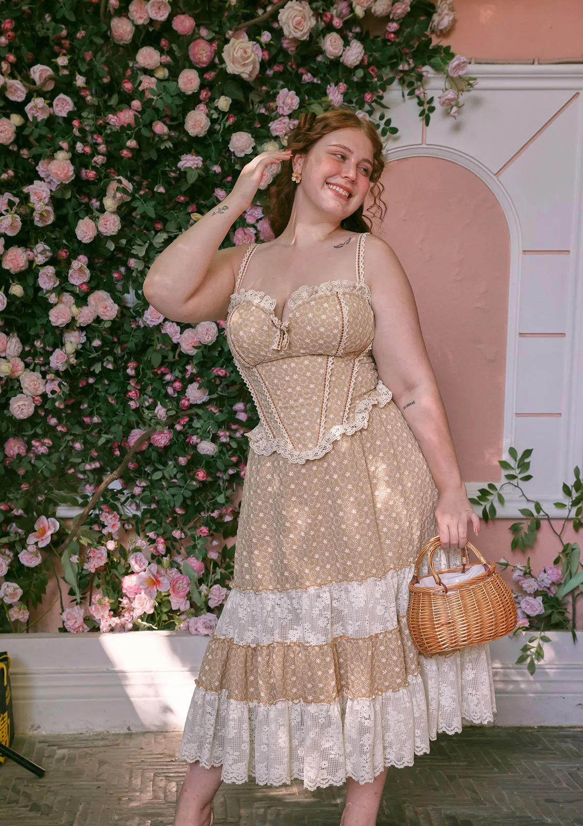 Curve & Plus Miss Cinnamon Corset Dress