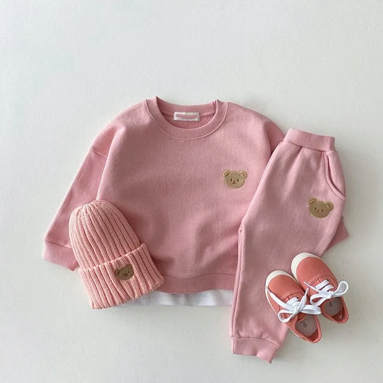 Cute Bear Jogger Set