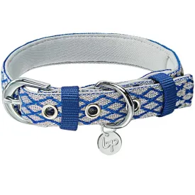 Diamond Pattern Padded Dog Collar