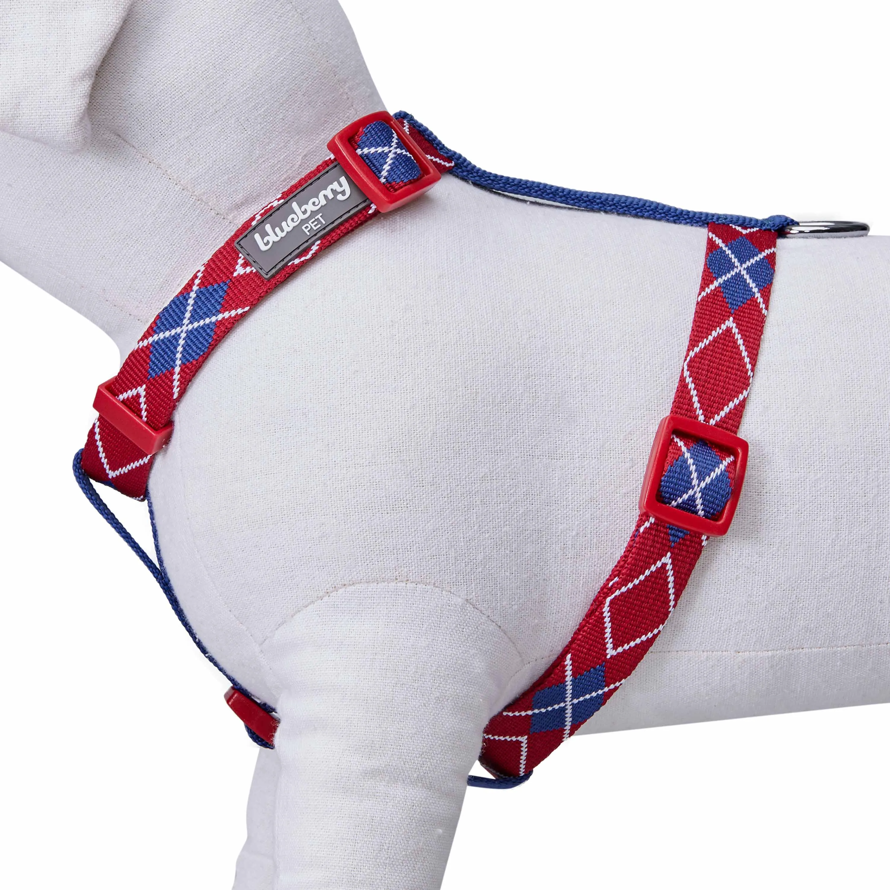 Dog Harness in Scottish Argyle