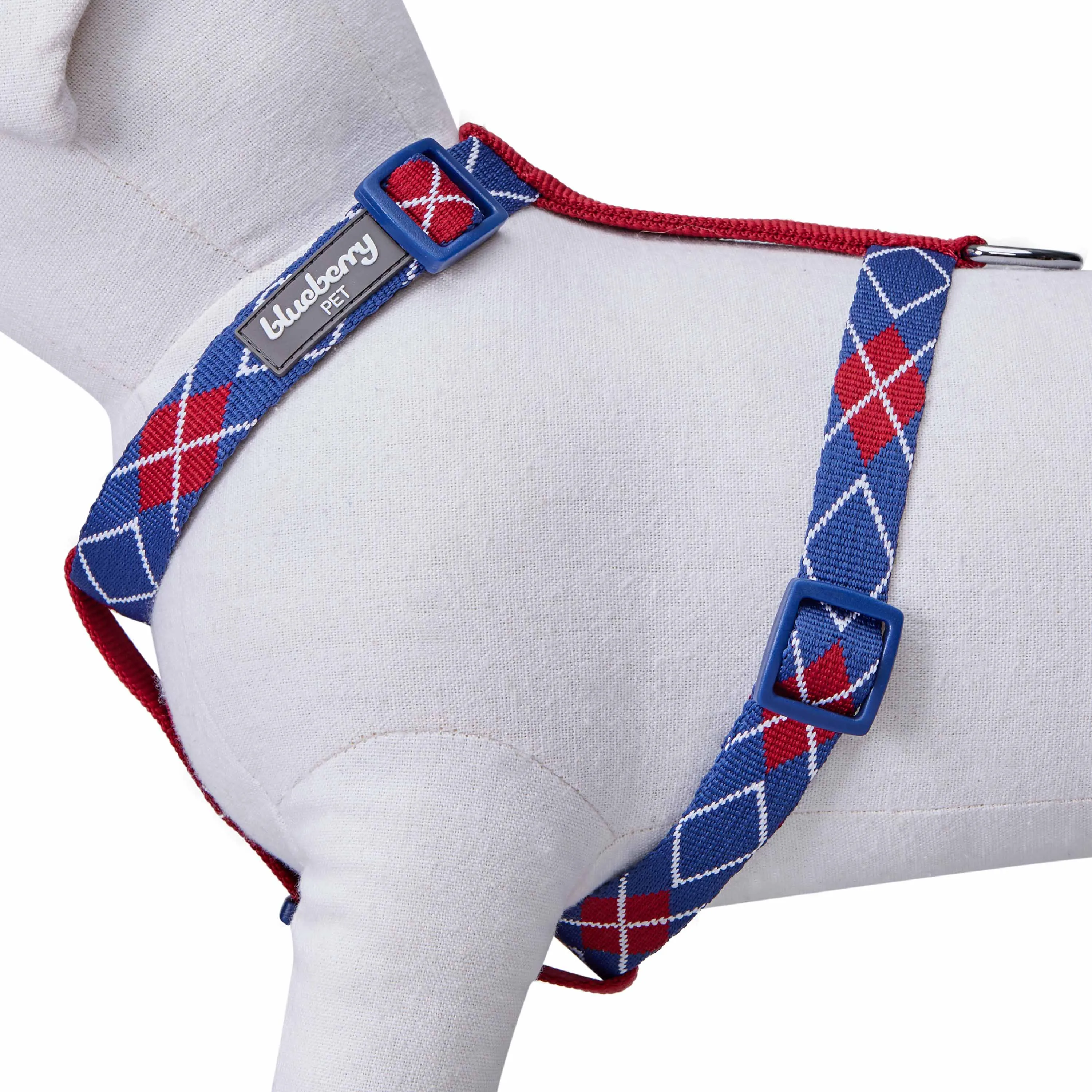 Dog Harness in Scottish Argyle