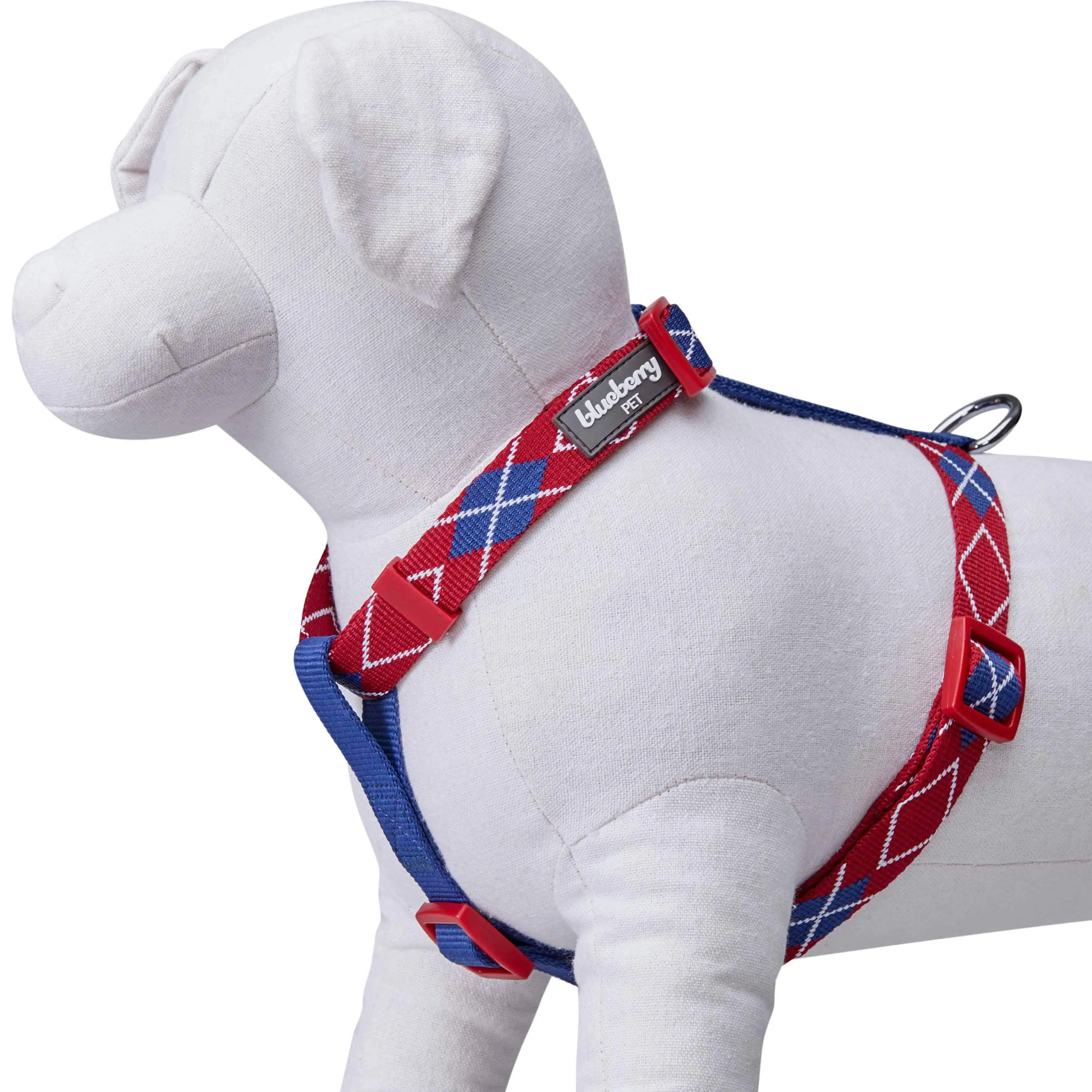 Dog Harness in Scottish Argyle