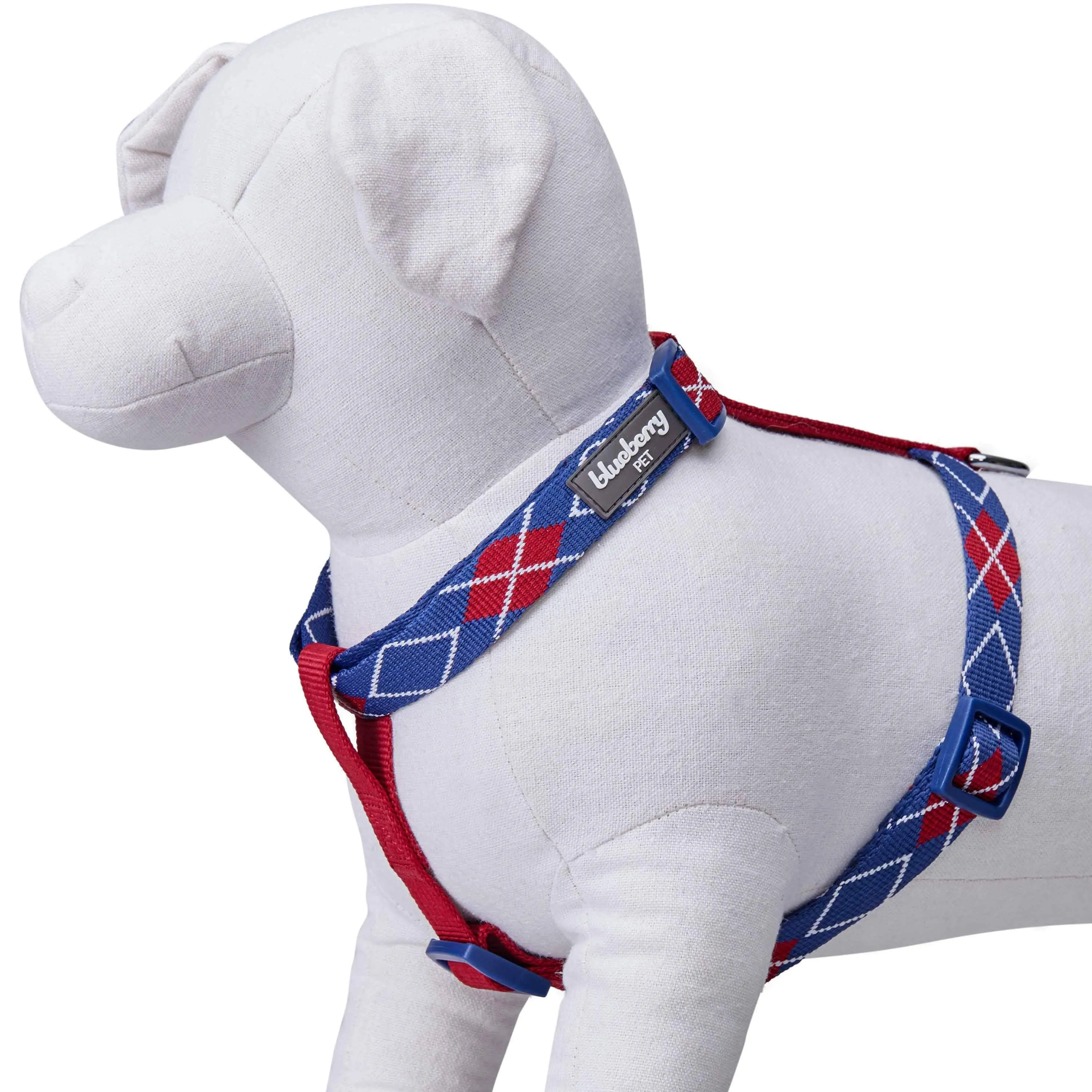 Dog Harness in Scottish Argyle