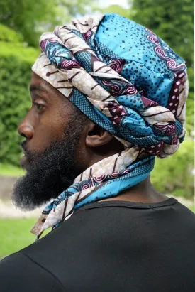 Dupsie's Agbaje African Print Pre-wrapped Turban DPH5004PT