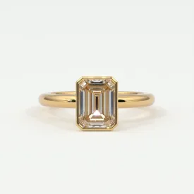 Emerald Cut Bezel Setting