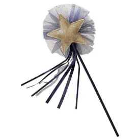 Fancy Dress Navy & Gold Star Wizard Wand