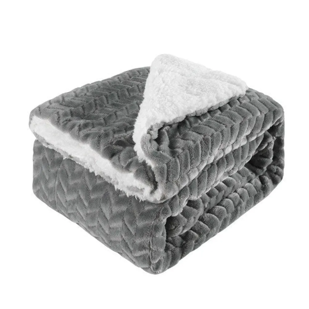 Flannel Thick Velvet Wool Blanket Bed Cover Quilt