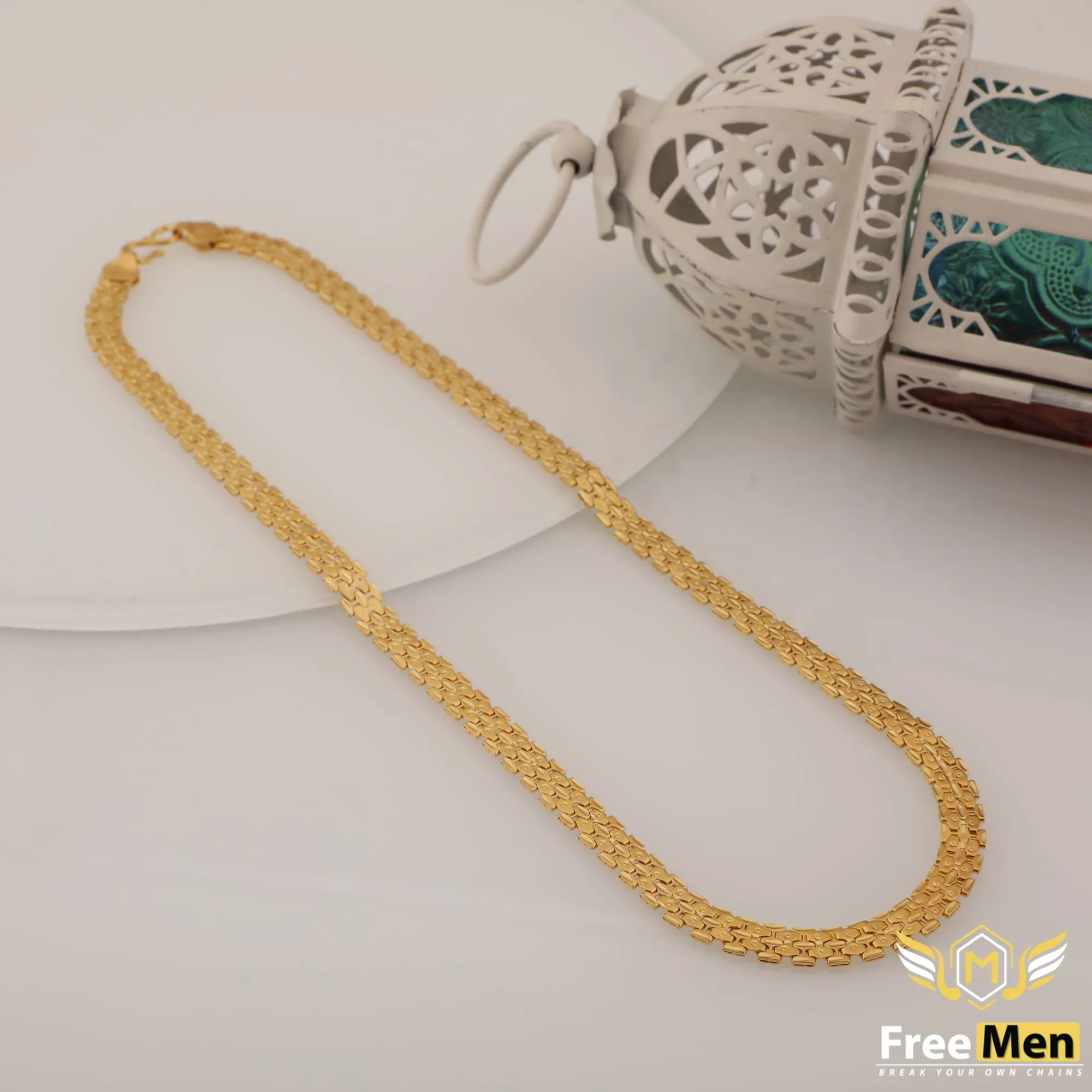 Freemen Gold Plated Traditional Patta Chain FMGC265