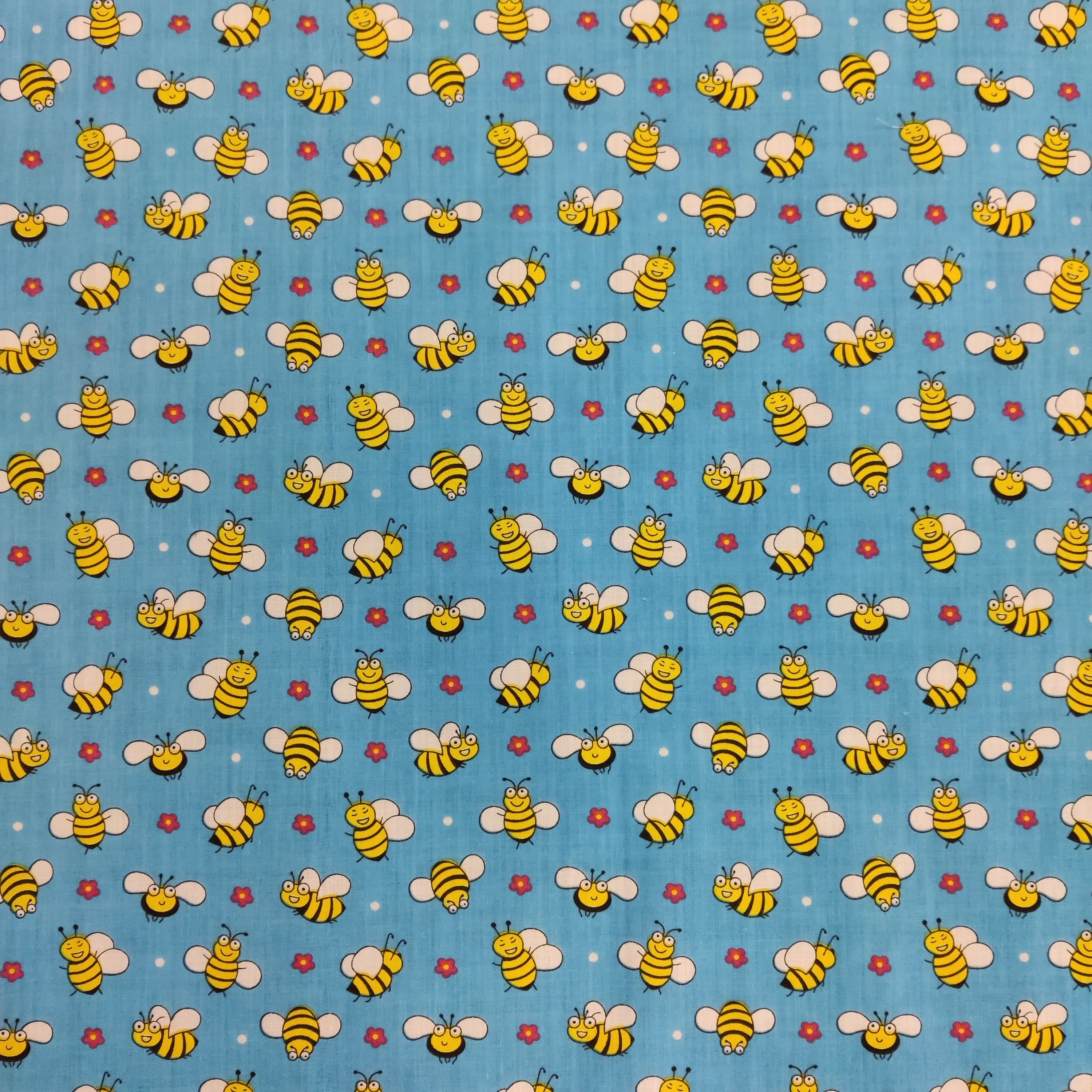 FS884 Bees Polycotton