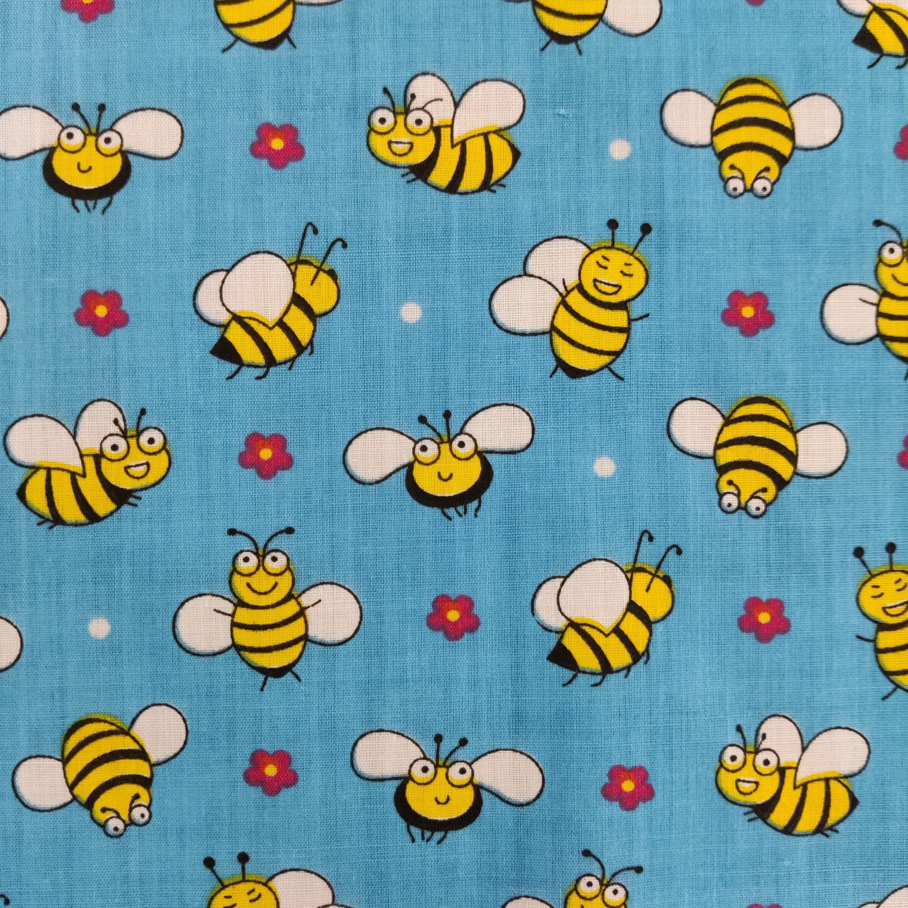 FS884 Bees Polycotton