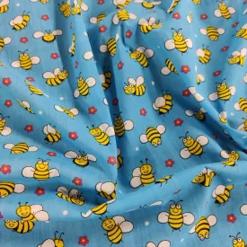 FS884 Bees Polycotton