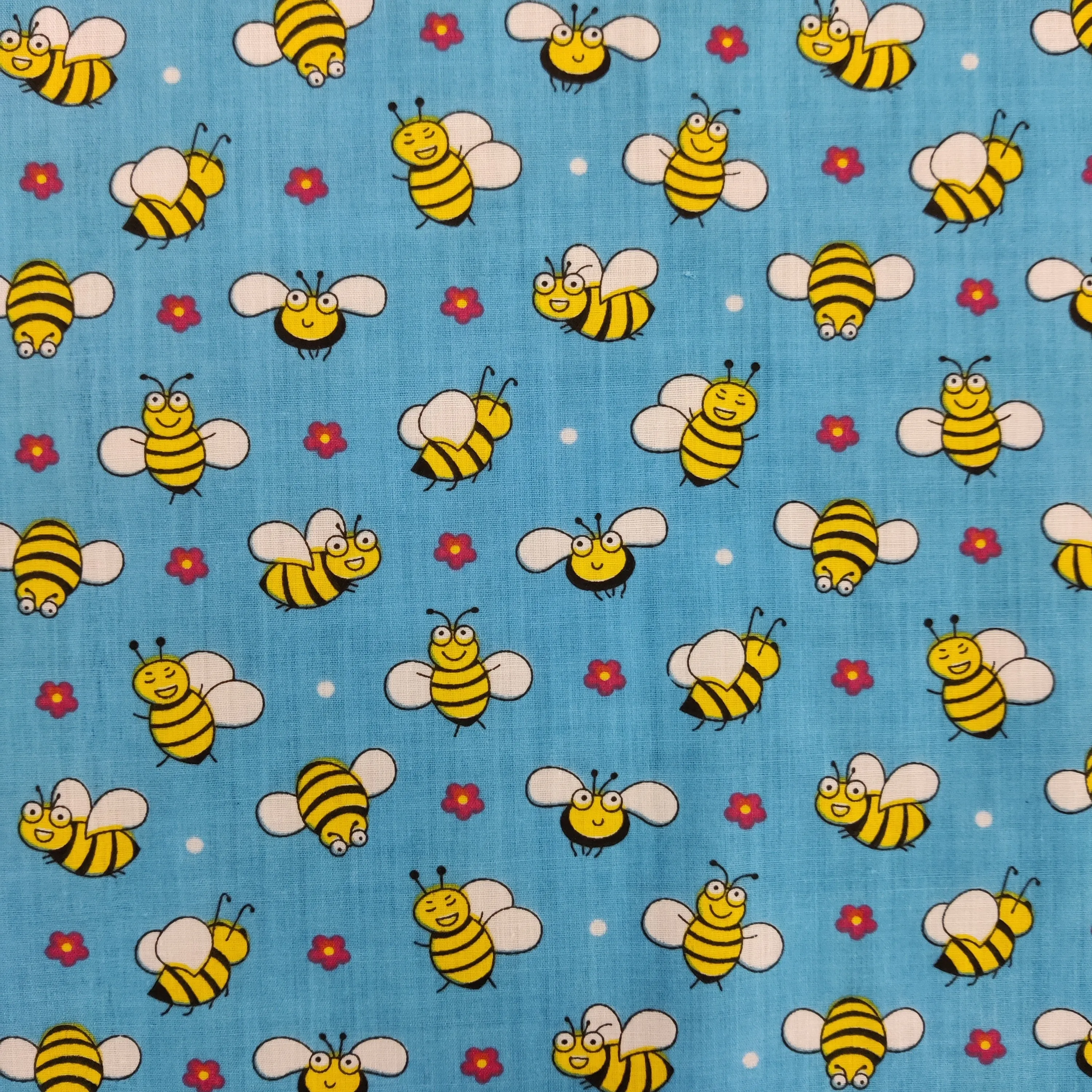 FS884 Bees Polycotton