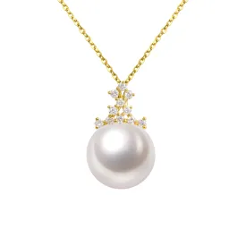 G18K Diamonds Regal Pearl Pendant