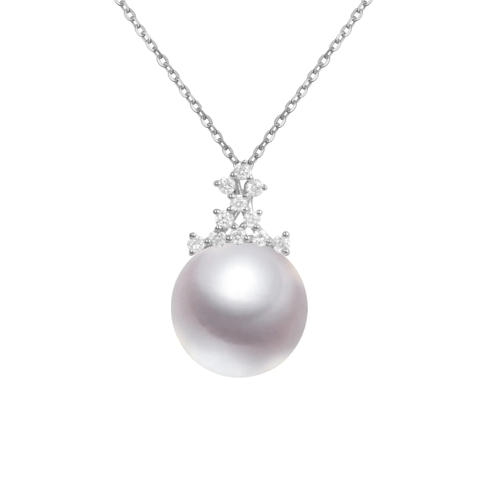 G18K Diamonds Regal Pearl Pendant