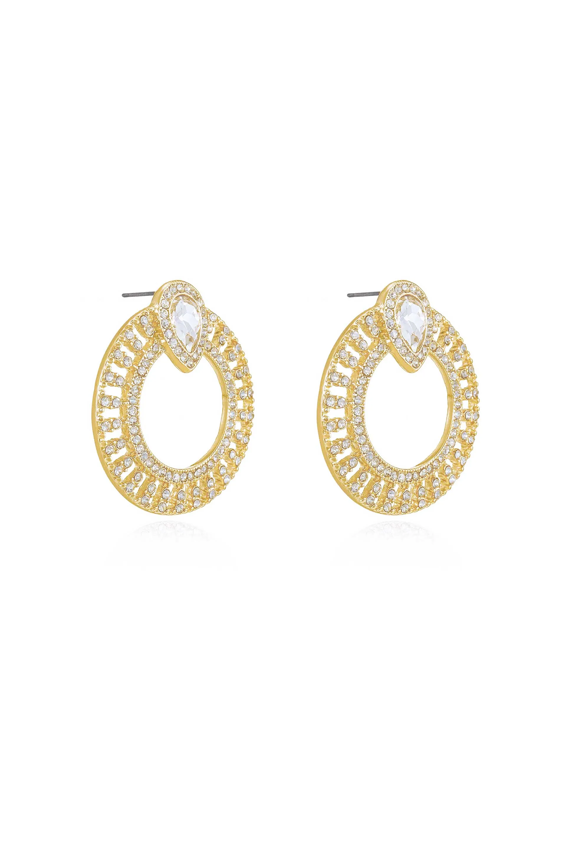 Glitter and Shine Circle Earrings